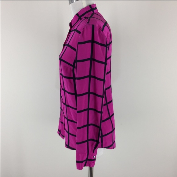 J. Crew pink and black stripe top - Picture 3 of 6